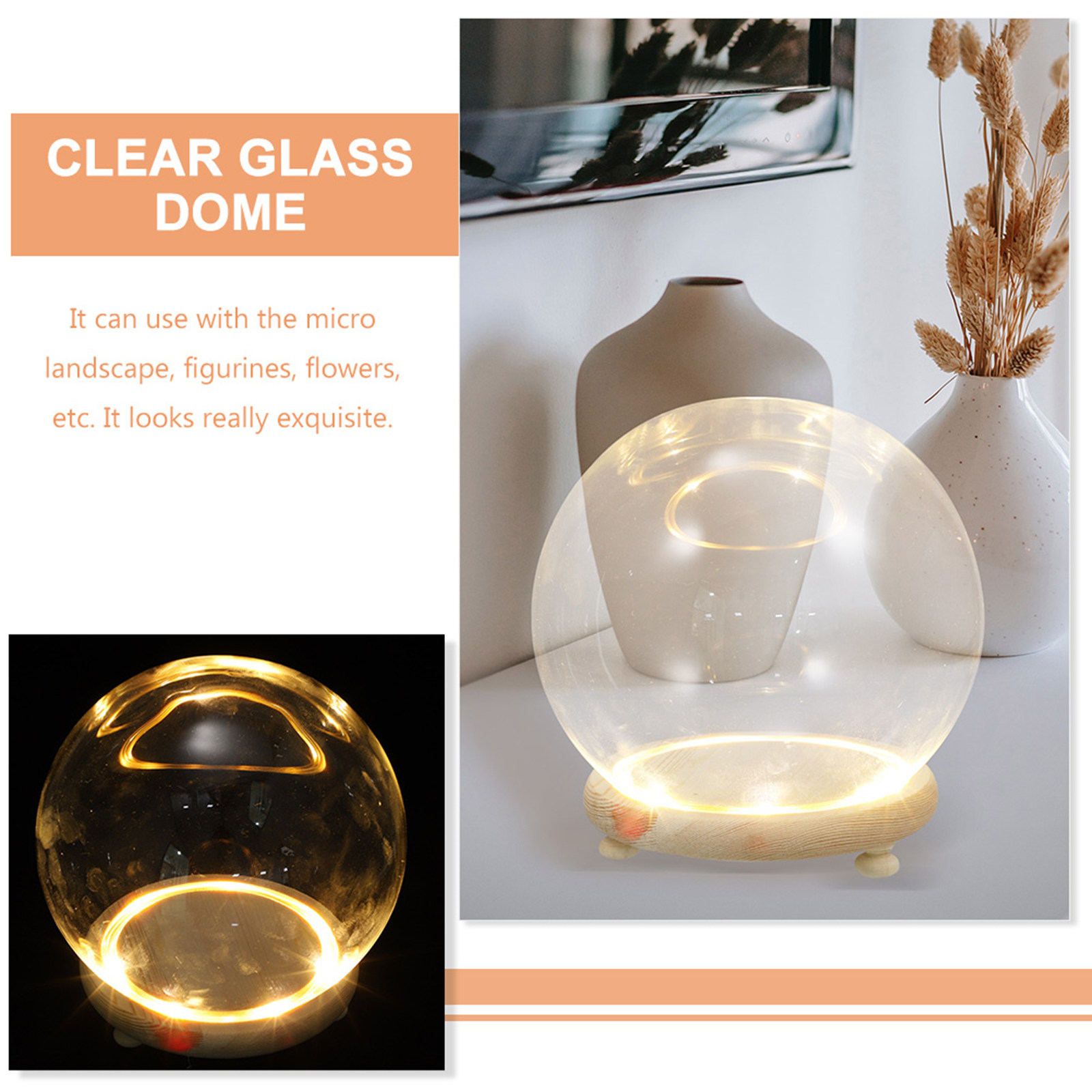 Clear Glass Dome Display Case  - Plastic Dome Clear recensie en prijs