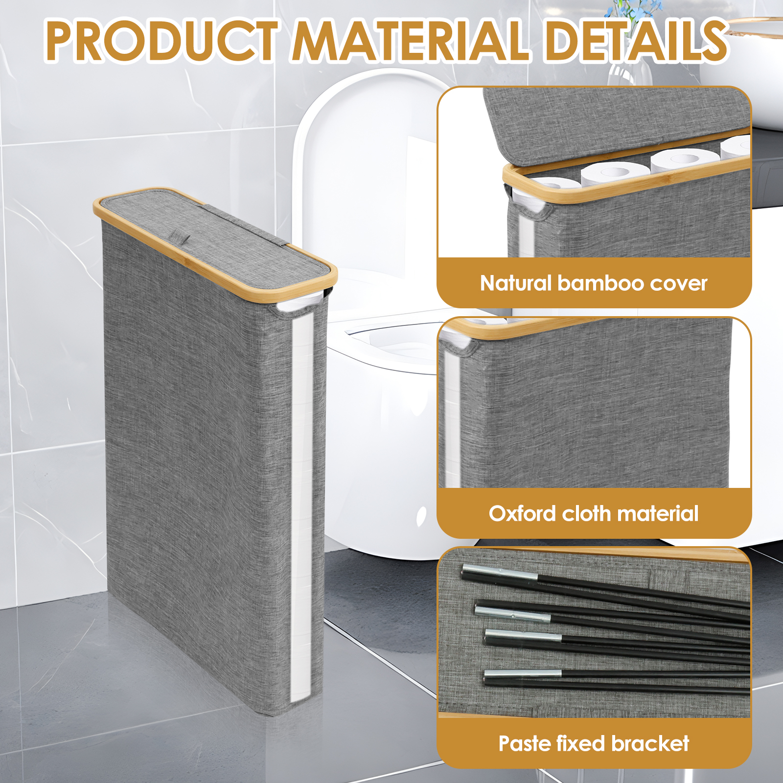 40L Toilet Paper Basket Bathro - Agar Tissue Culture recensie en prijs