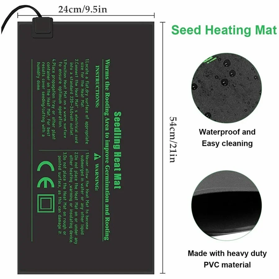 4 Sizes 220V EU Plug Seedling  - Heat Mat Seedling recensie en prijs