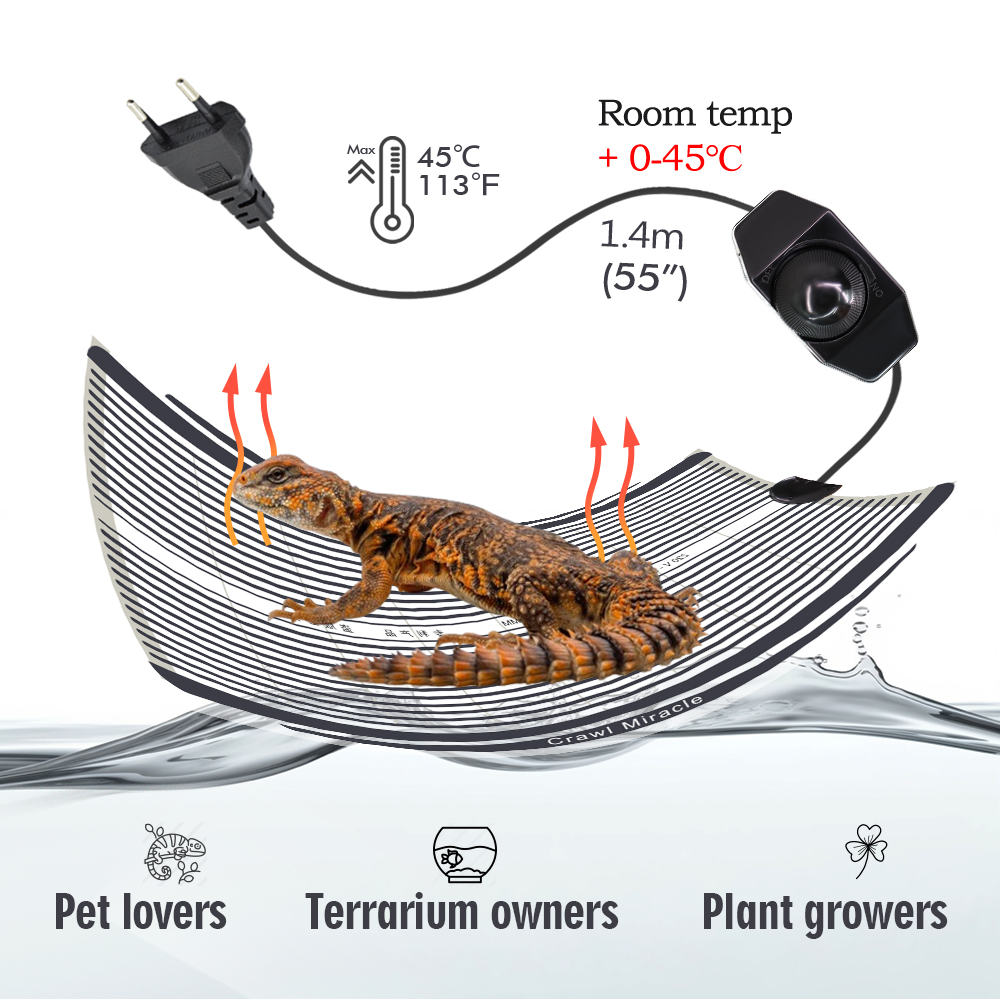 5W 15W 25W 35W Graphene Reptil - Heat Mat Seedling recensie en prijs