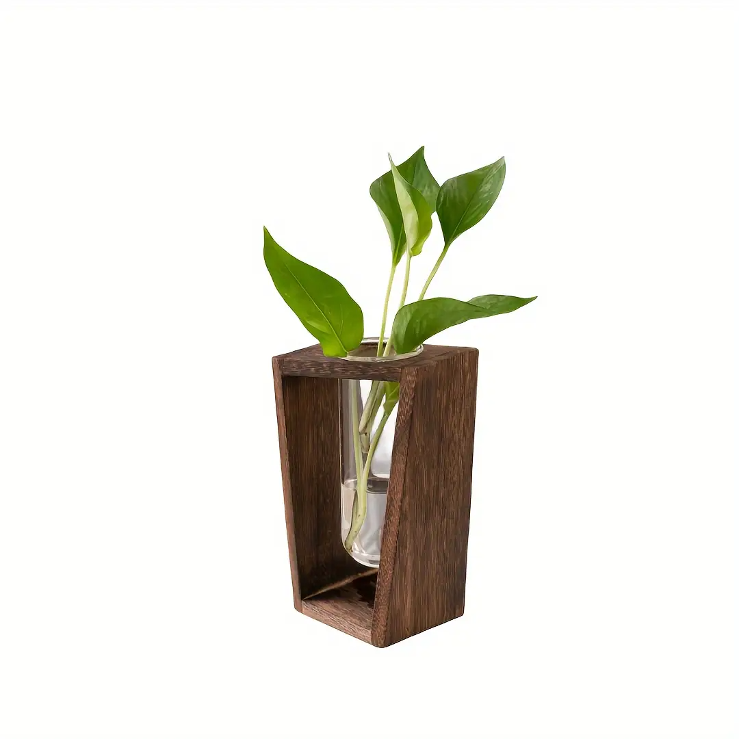 Modern Wood Propagation Vase - - Propagation Station Vase recensie en prijs