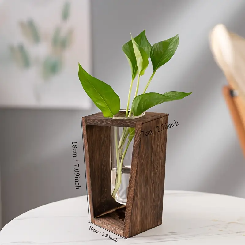 Modern Wood Propagation Vase - - Propagation Station Vase recensie en prijs