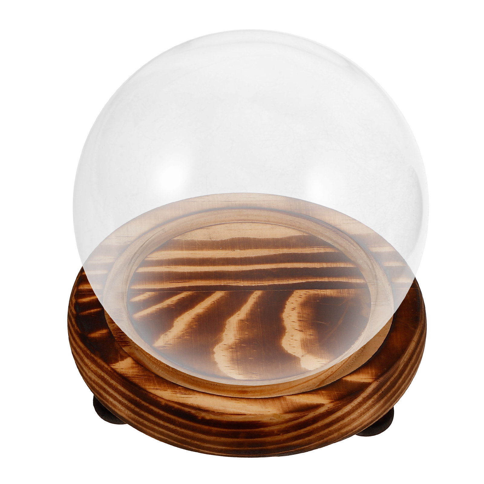 Glass Dome Display Case with W - Plastic Dome Clear recensie en prijs