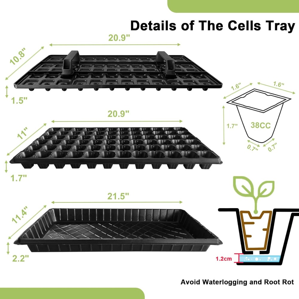 72 Cell Seed Starter Trays wit - Propagation Tray 72 recensie en prijs