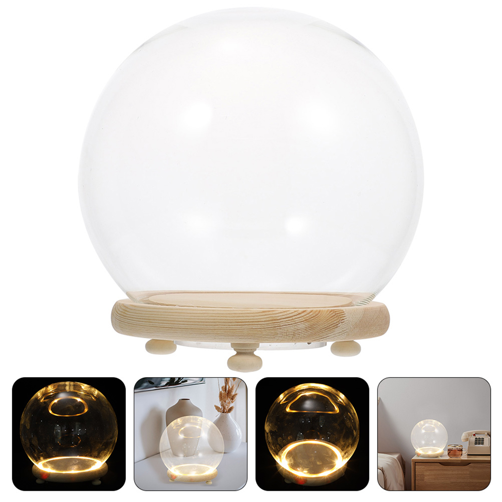 Eternal Flower Glass Cover Cle - Plastic Dome Clear recensie en prijs