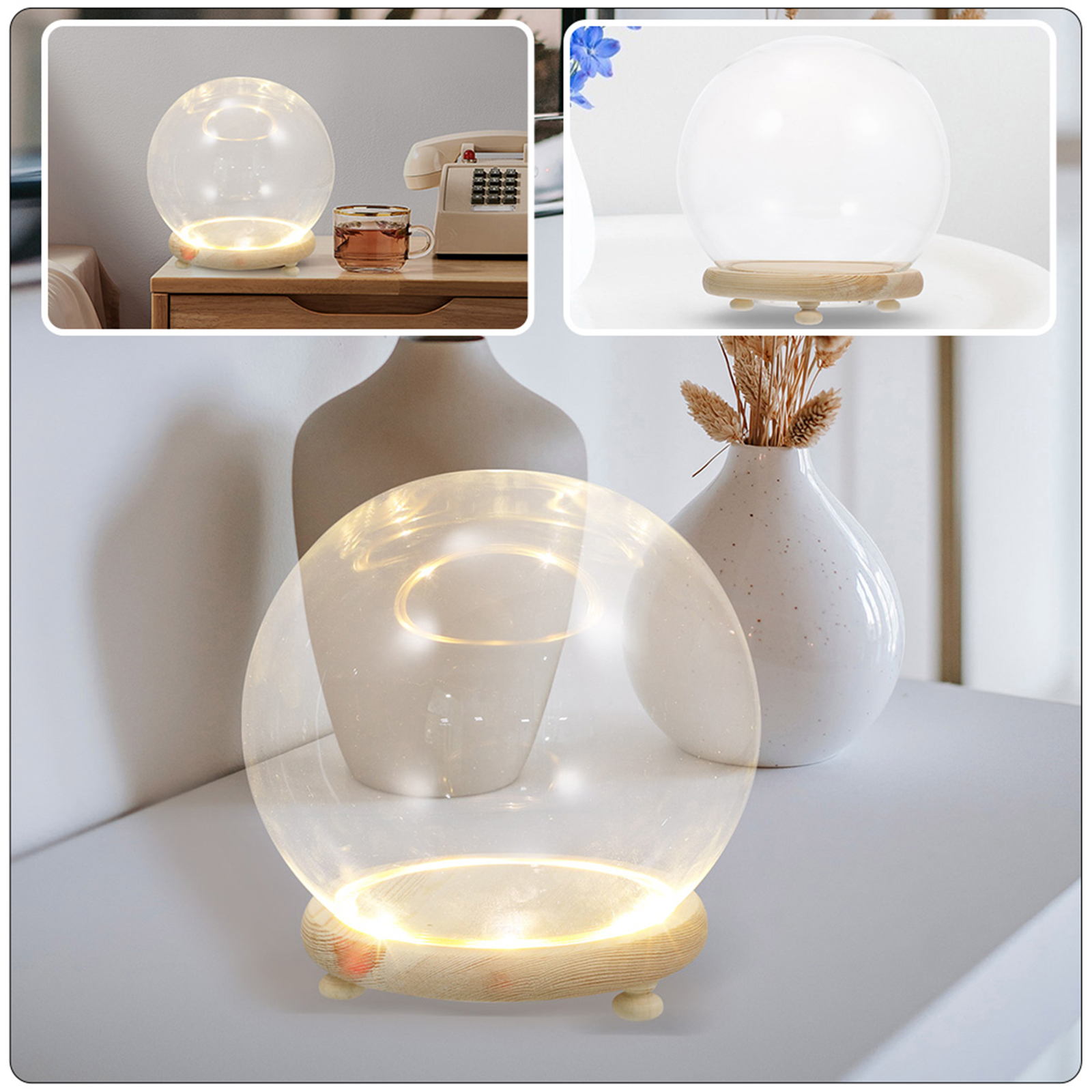 Eternal Flower Glass Cover Cle - Plastic Dome Clear recensie en prijs