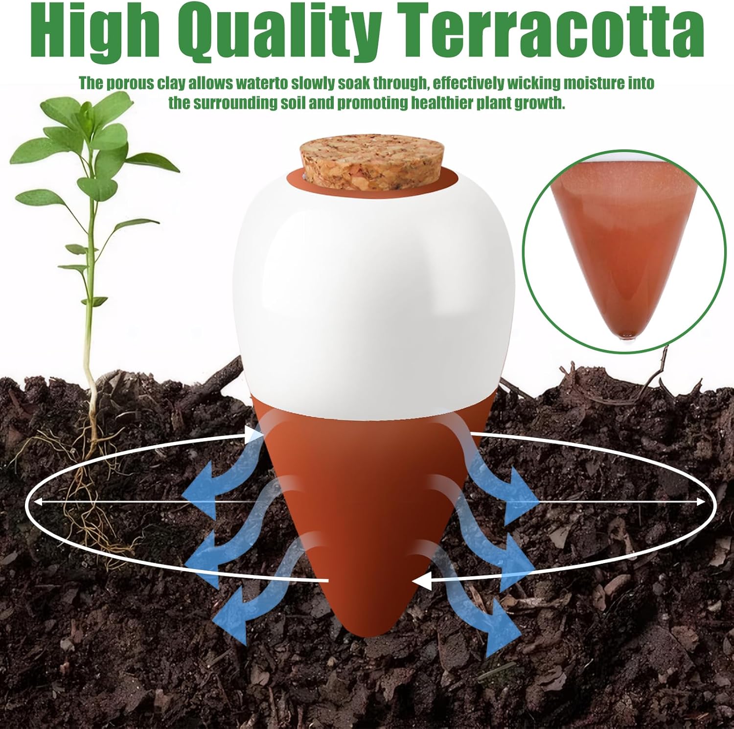 Terracotta Watering Spikes,Sel - Self Watering Insert recensie en prijs