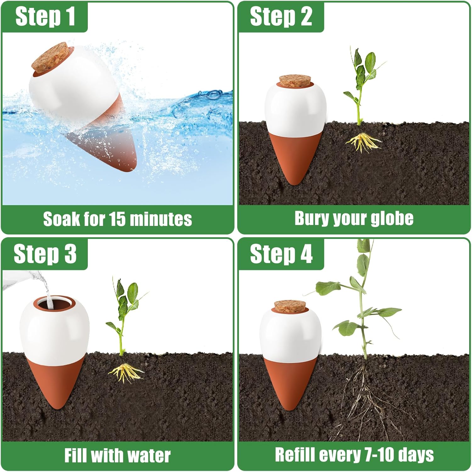 Terracotta Watering Spikes,Sel - Self Watering Insert recensie en prijs