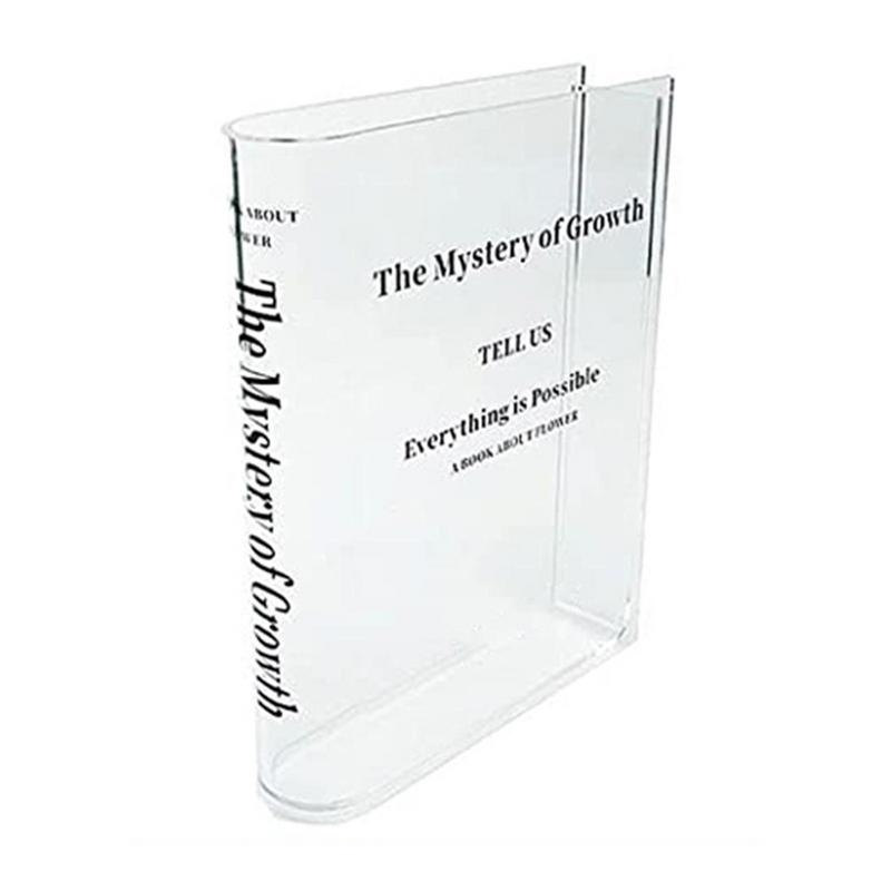 Clear Book Vase Aesthetic Acry - Propagation Station Vase recensie en prijs