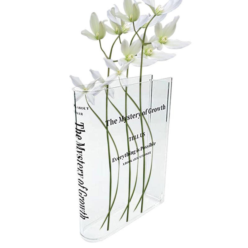 Clear Book Vase Aesthetic Acry - Propagation Station Vase recensie en prijs