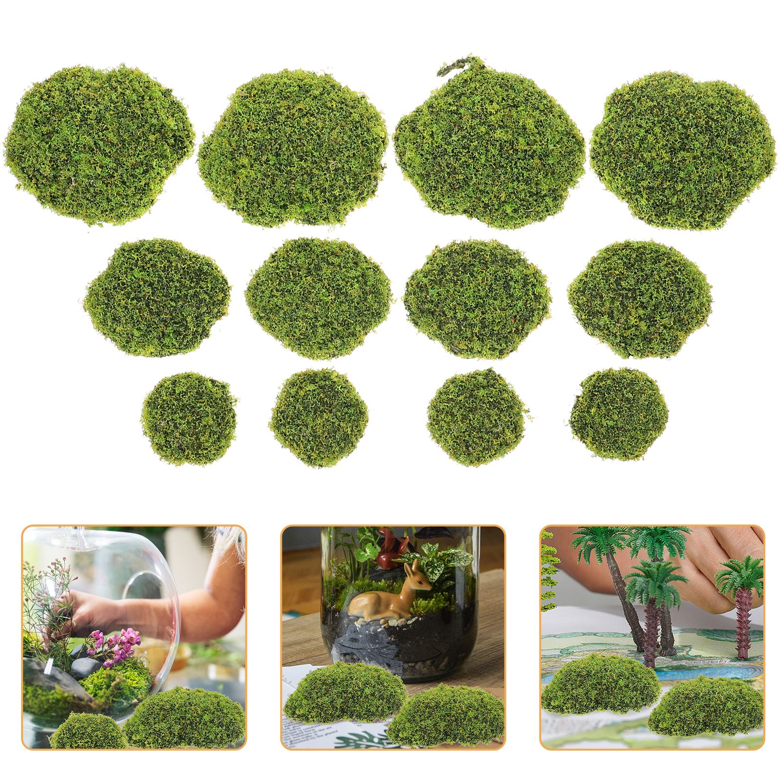 12pcs Artificial Moss RocksFak - Sphagnum Moss Dry recensie en prijs