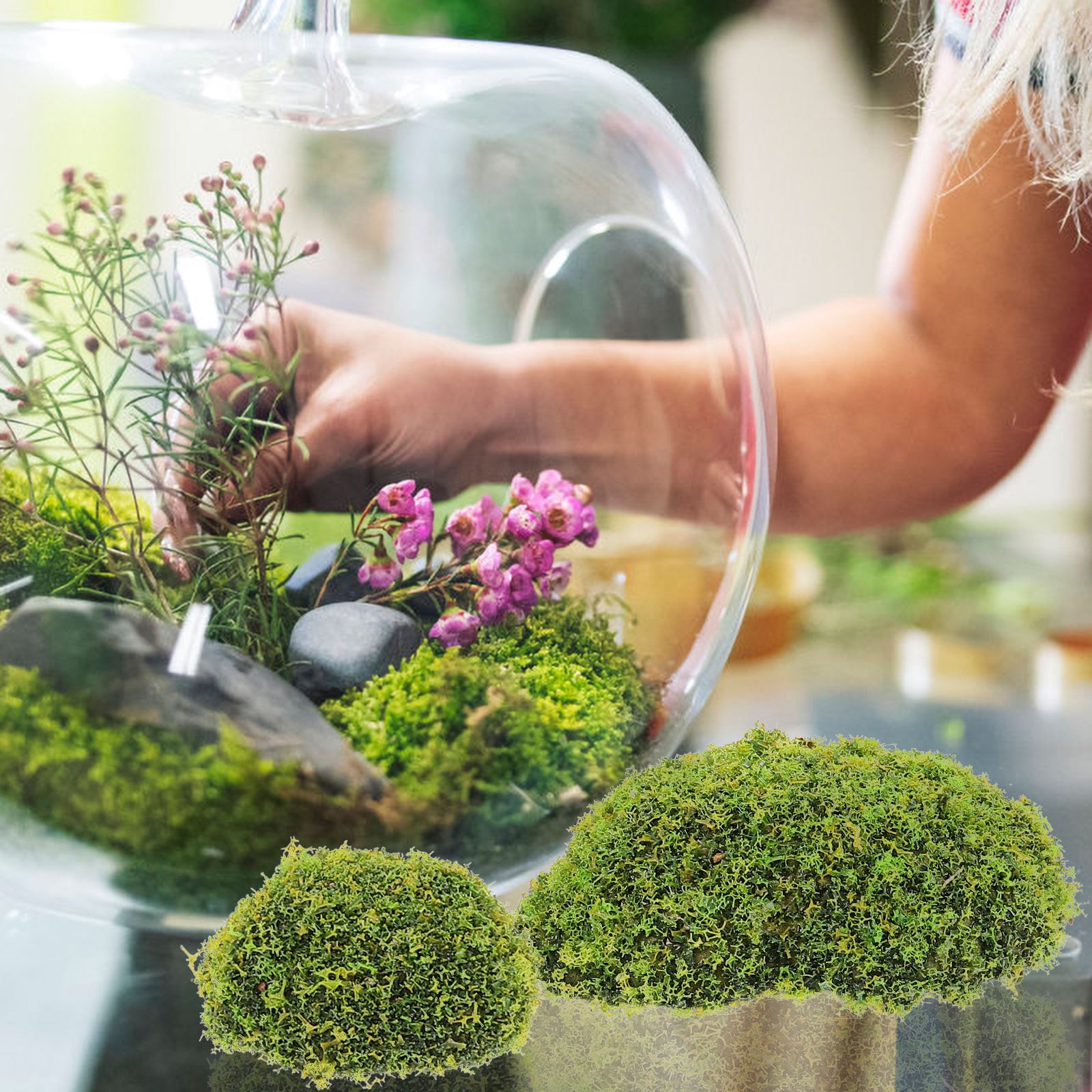 12pcs Artificial Moss RocksFak - Sphagnum Moss Dry recensie en prijs