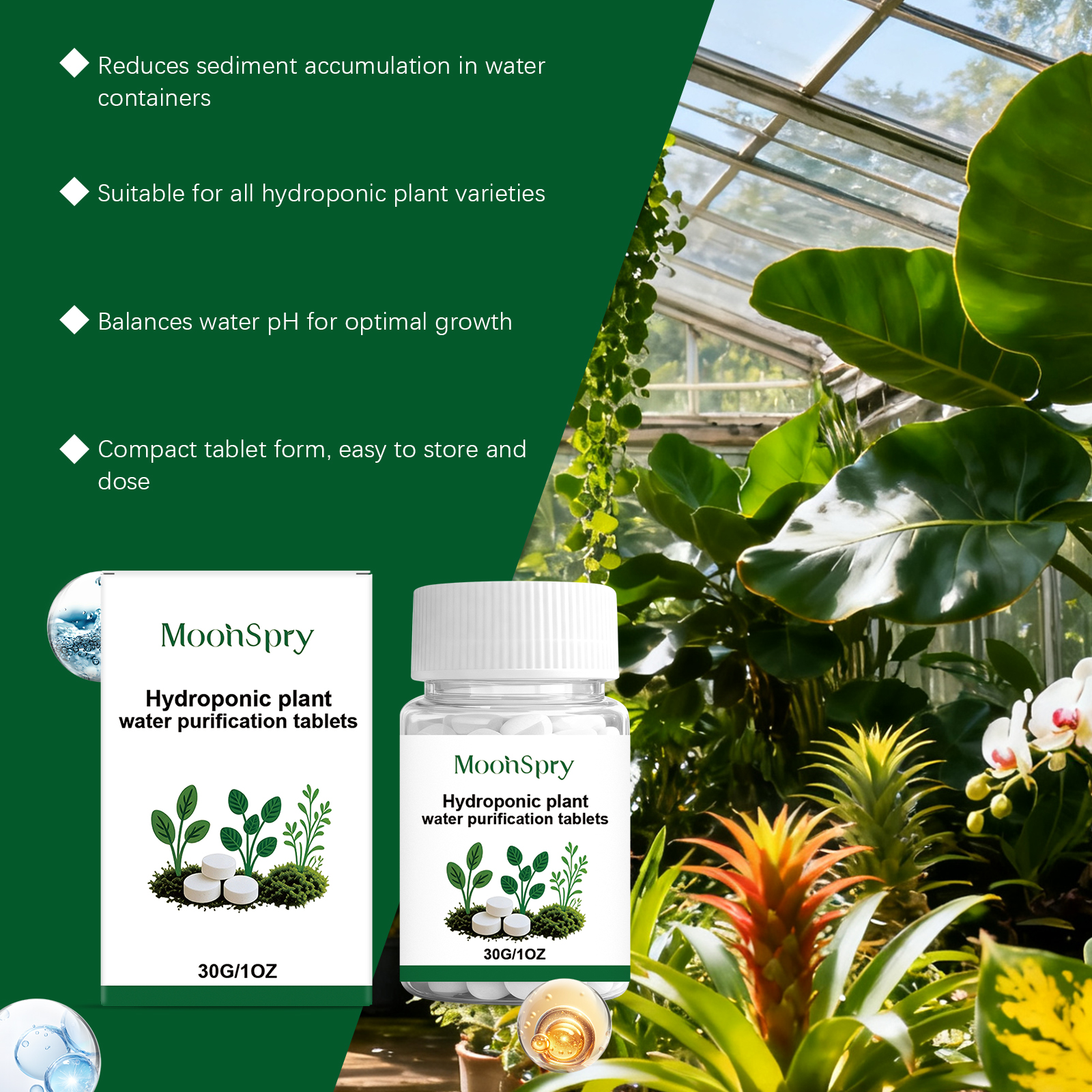 Moonspry Hydroponic Water Puri - Rooting Hormone Powder recensie en prijs