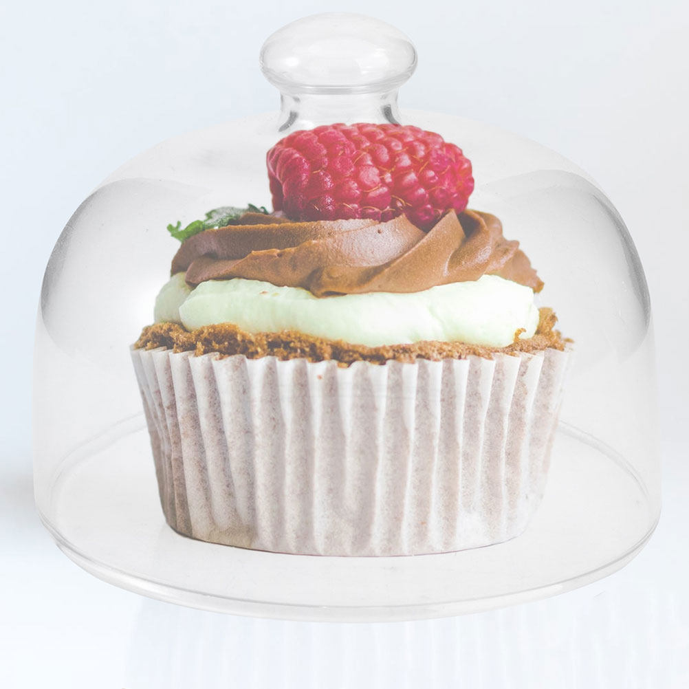 2Pcs Transparent Glass Cake Do - Plastic Dome Clear recensie en prijs