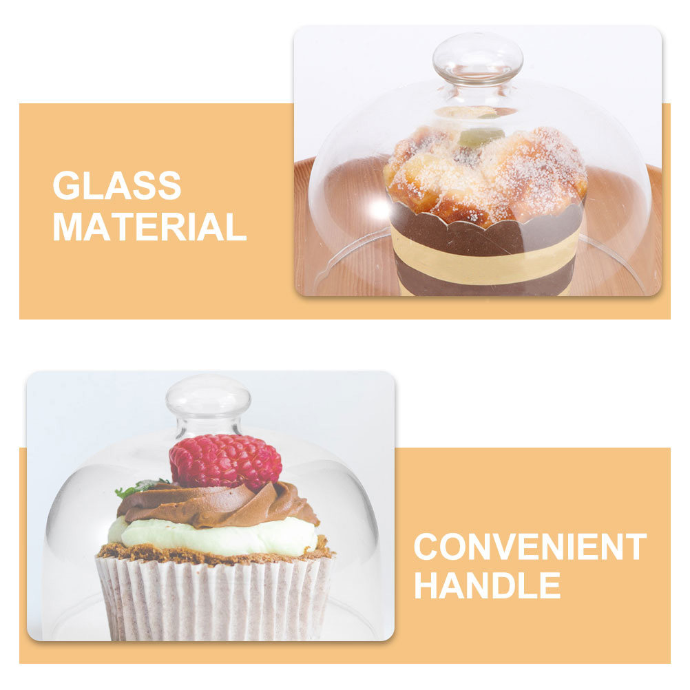 2Pcs Transparent Glass Cake Do - Plastic Dome Clear recensie en prijs