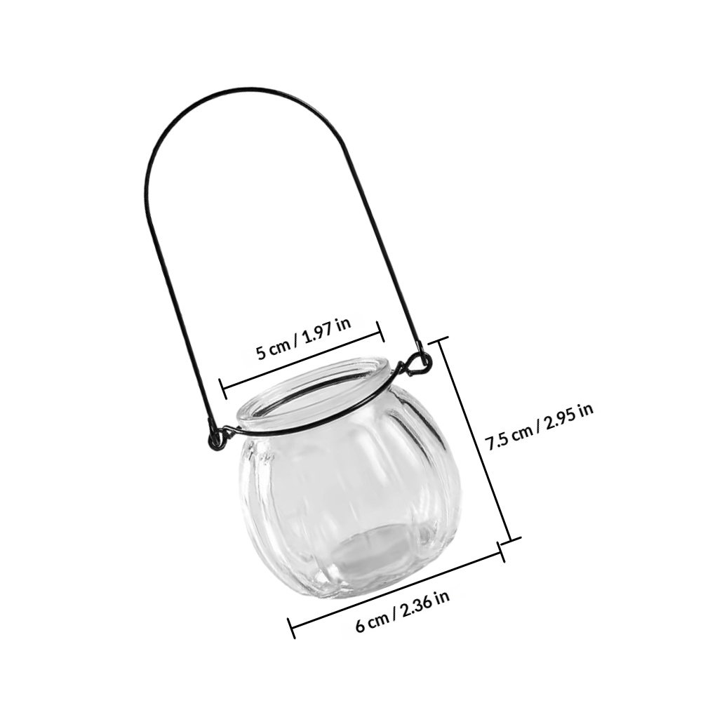 6Pcs Transparent Hanging Glass - Propagation Station Vase recensie en prijs