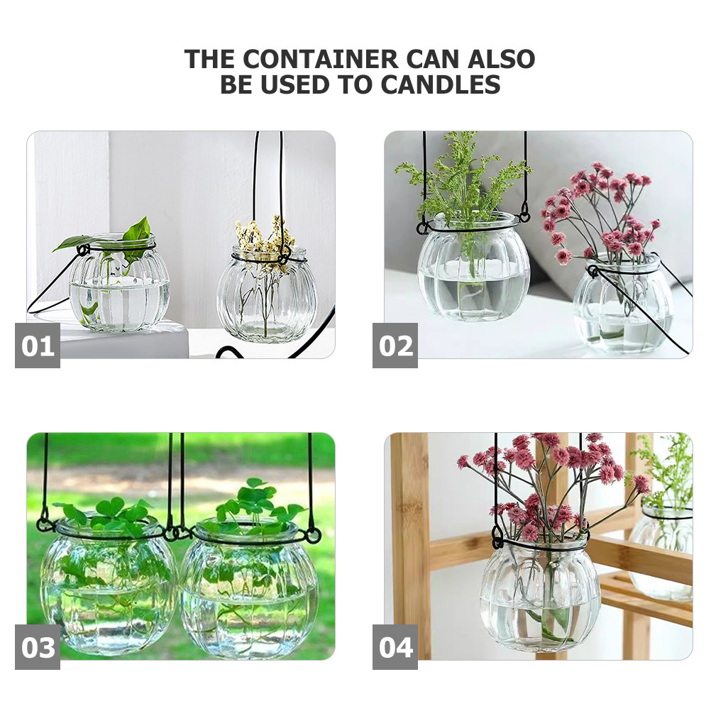 6Pcs Transparent Hanging Glass - Propagation Station Vase recensie en prijs