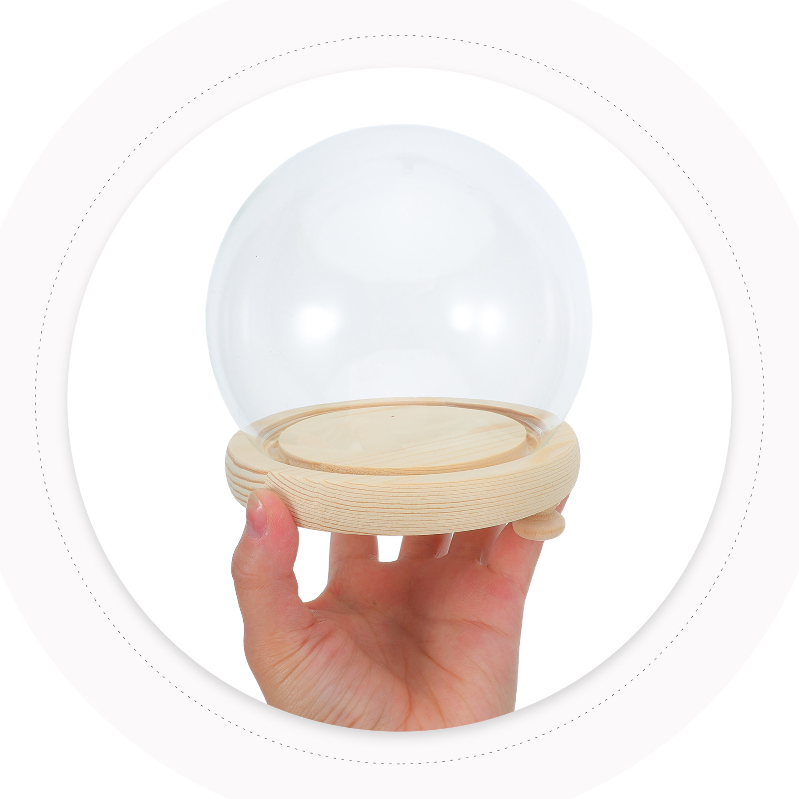 Preserved Flower Glass Dome El - Plastic Dome Clear recensie en prijs