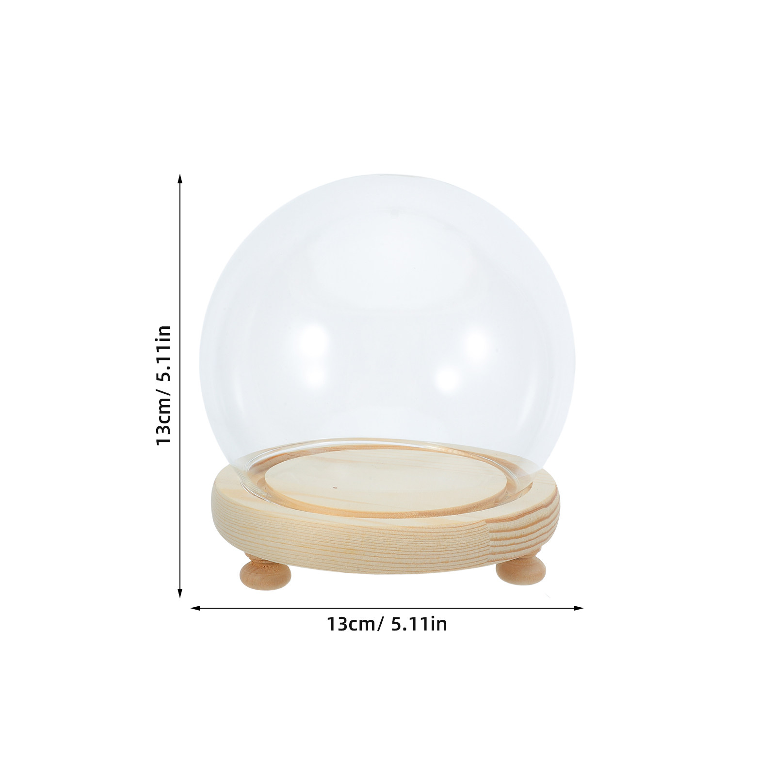 Preserved Flower Glass Dome El - Plastic Dome Clear recensie en prijs