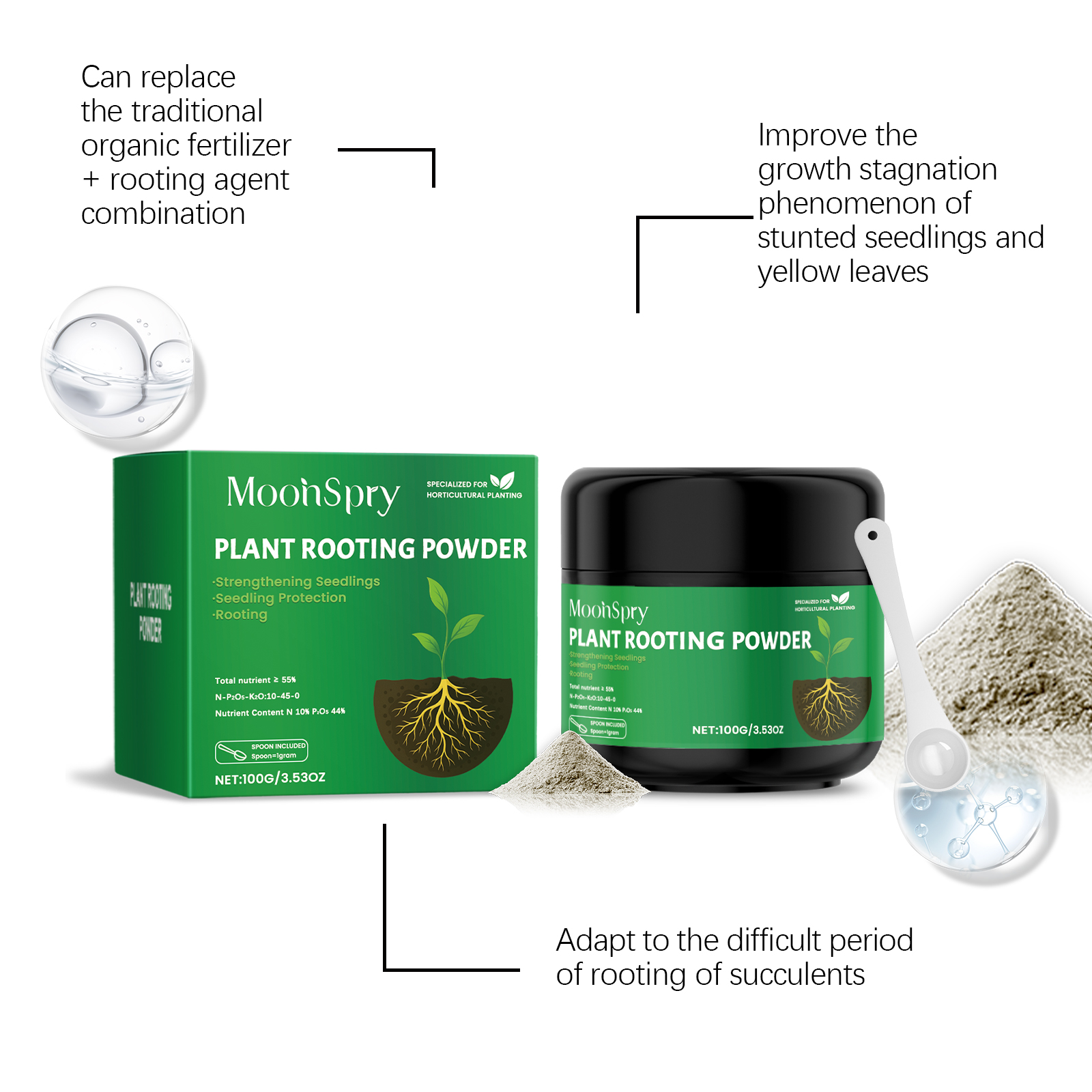 100g Plant Rooting Powder for  - Rooting Hormone Powder recensie en prijs