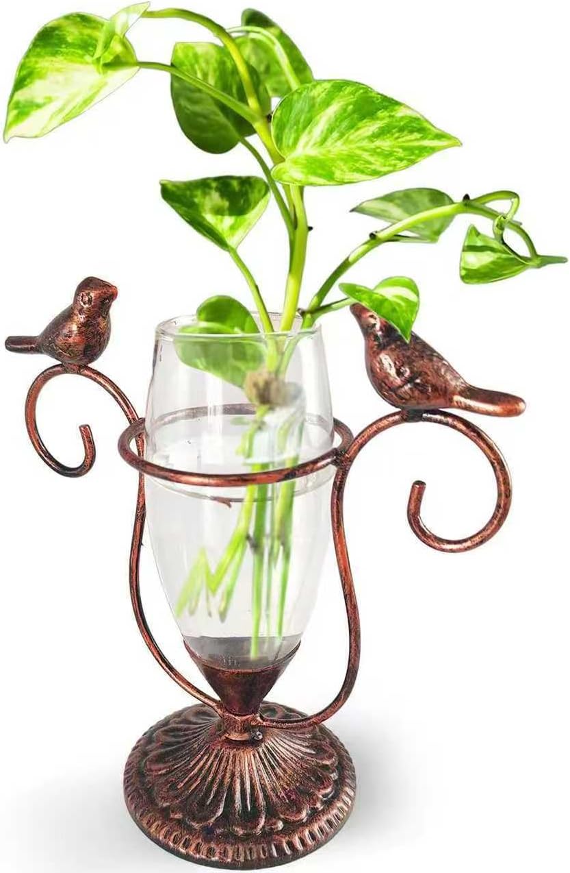 2 Vintage Copper Bird Plant Pr - Propagation Station Vase recensie en prijs