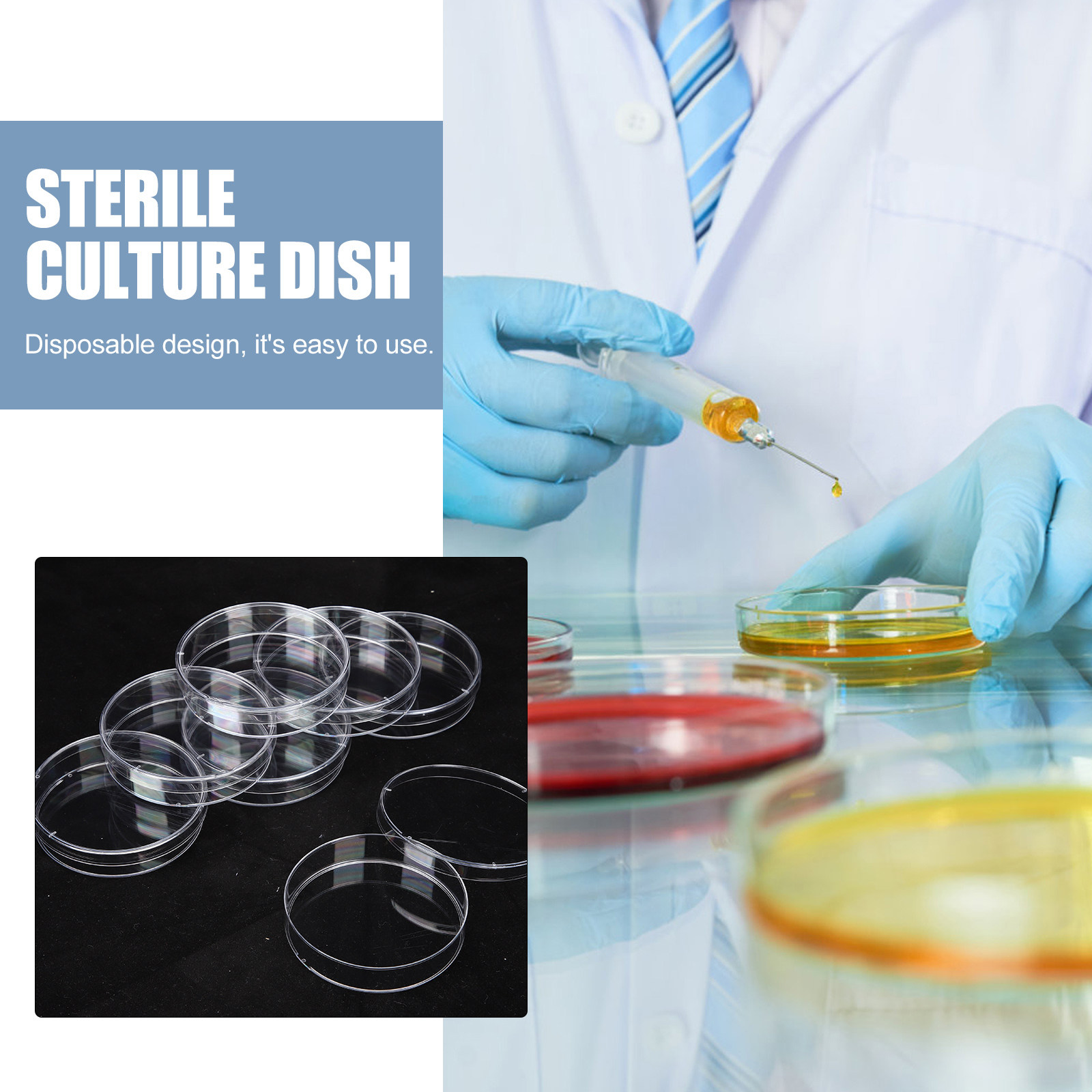 30Pcs Petri Dishes Plastic Cle - Agar Tissue Culture recensie en prijs
