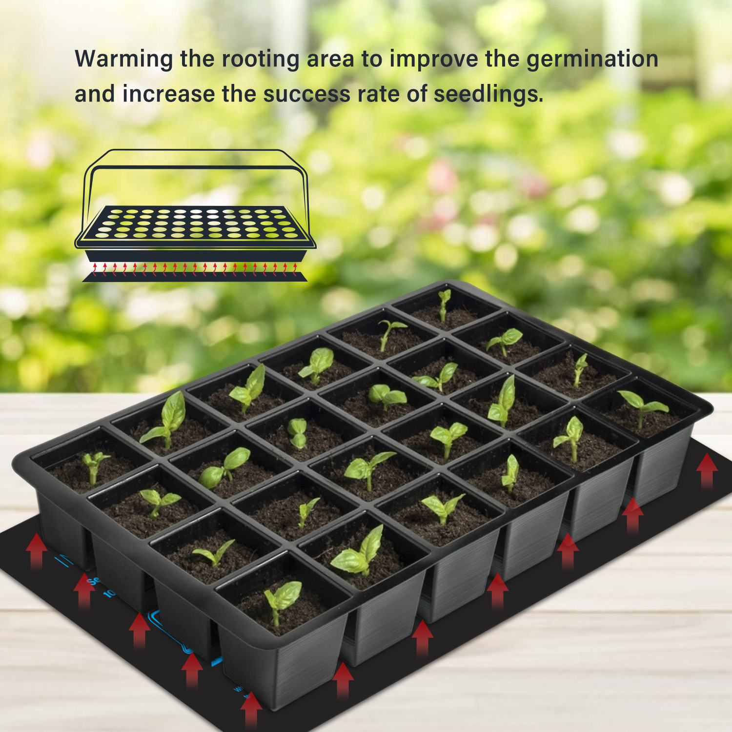 20.75x10CM EU/US/UK/AU Plug Se - Heat Mat Seedling recensie en prijs