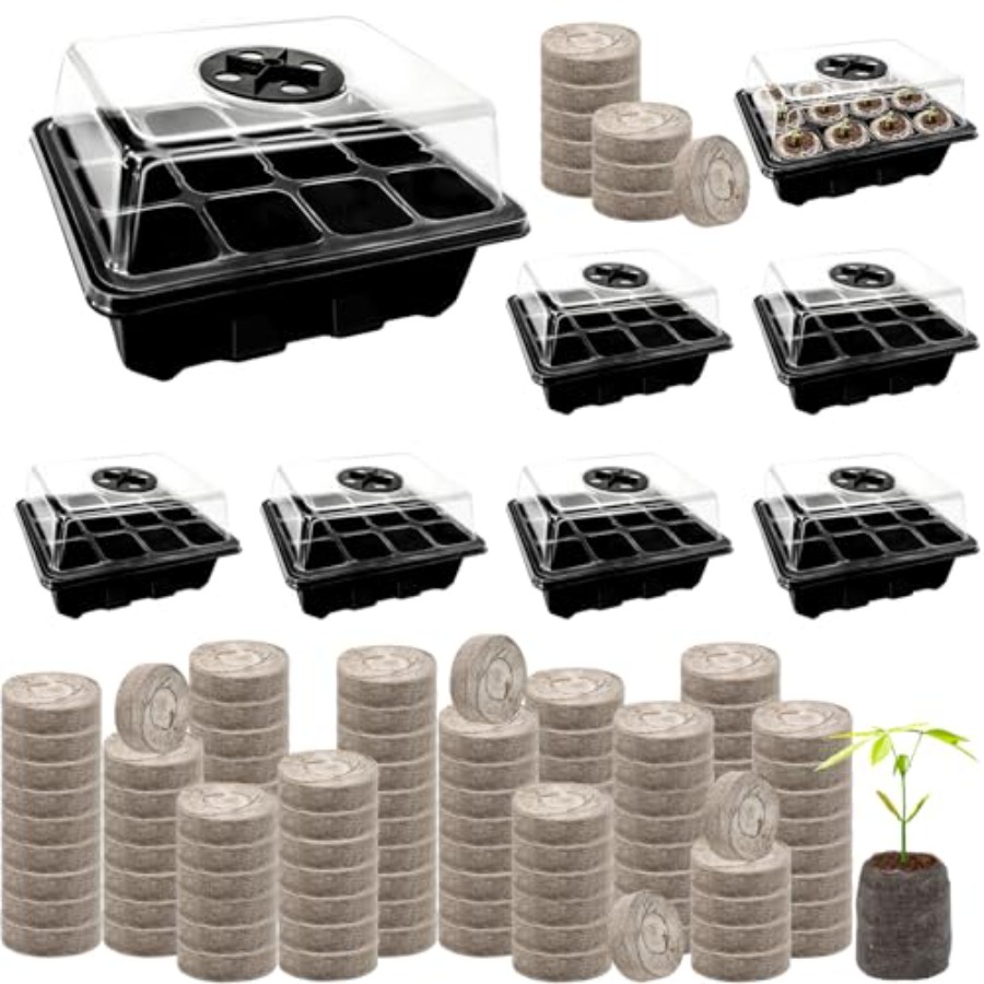8 Pack Seed Starter Tray with  - Peat Pellet Tray recensie en prijs