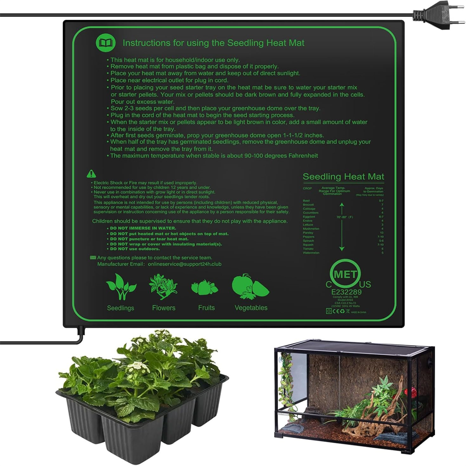 Seedling Heat Mat 10/25/50CM I - Rooting Gel Clone recensie en prijs