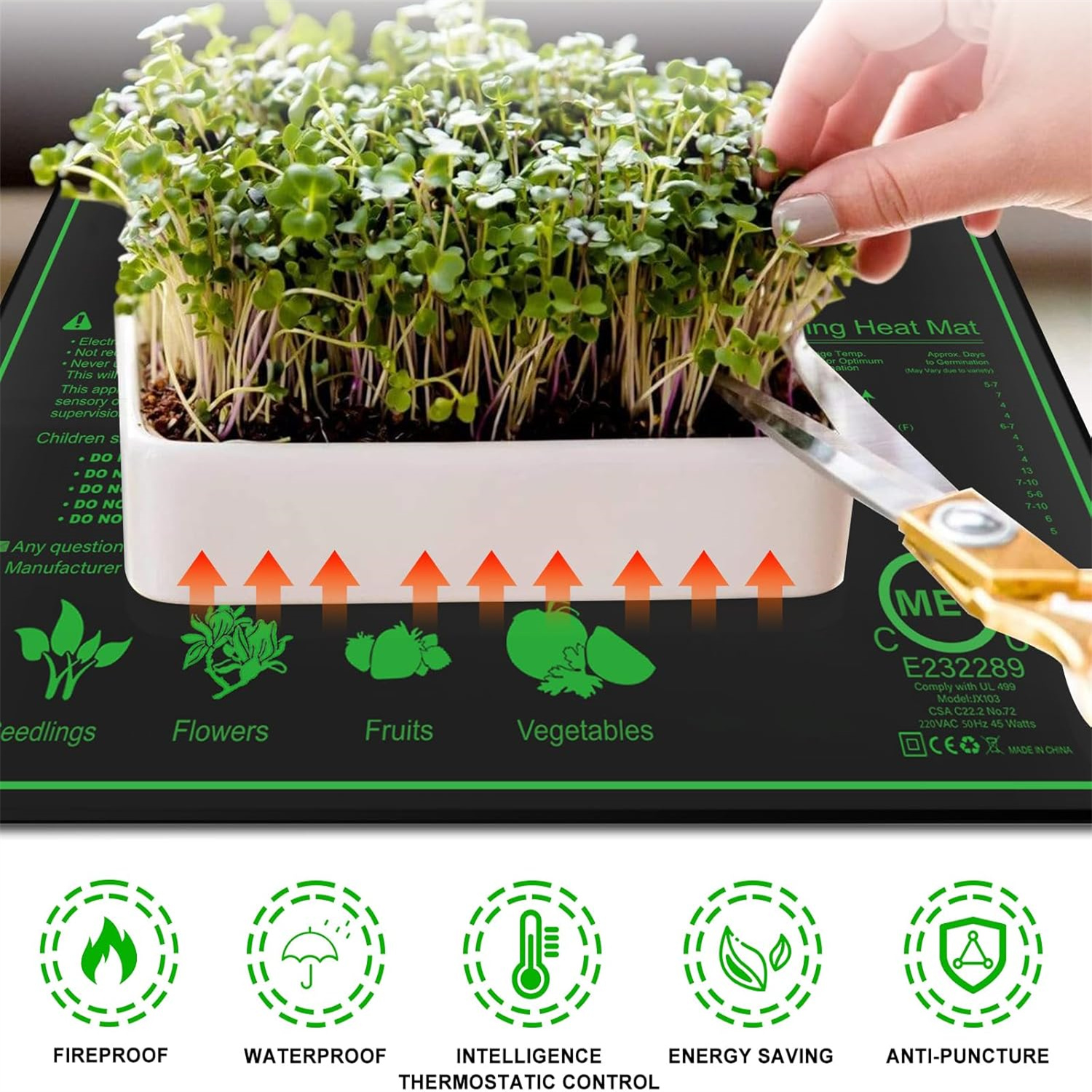 Seedling Heat Mat 10/25/50CM I - Rooting Gel Clone recensie en prijs