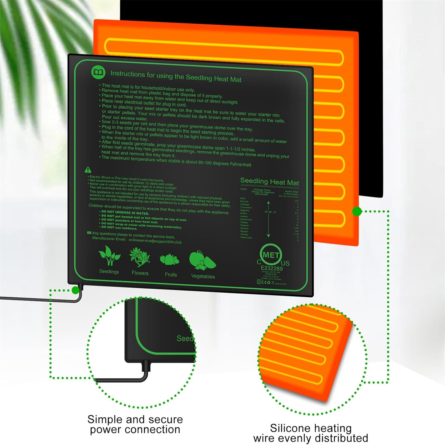 Seedling Heat Mat 10/25/50CM I - Rooting Gel Clone recensie en prijs